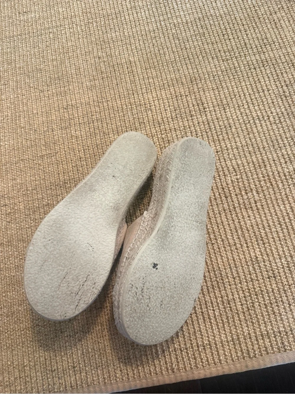 Vince Solana Espadrille Platform, Size 7.5 Sand